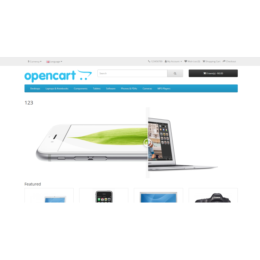 "Before/After" module for Opencart