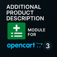 Модуль Додатковий опис товару для OpenCart