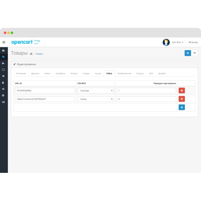 Vídeo en la página del producto en una ventana emergente (YouTube/Shorts/Vimeo)