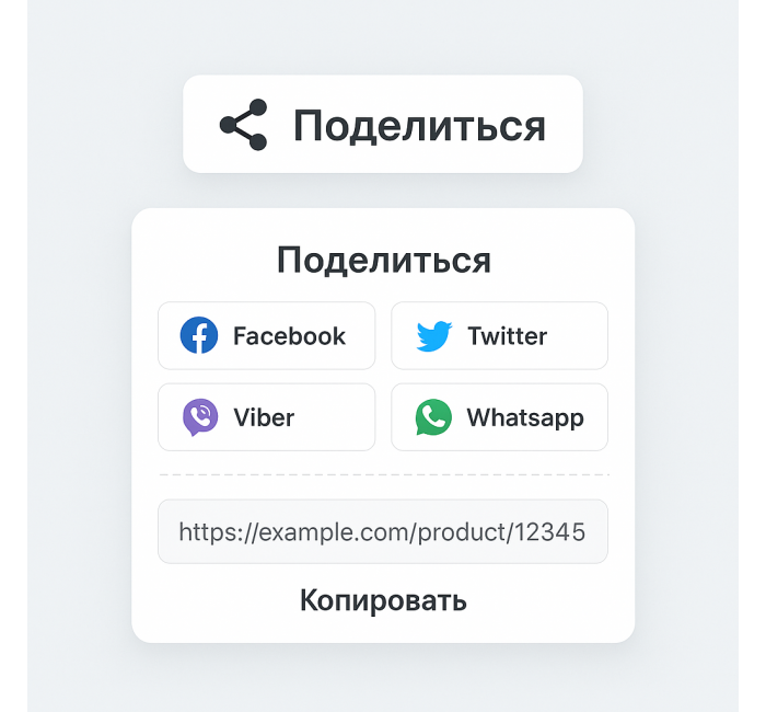Κουμπί κοινής χρήσης για το OpenCart με υποστήριξη για Facebook, Twitter, Telegram, WhatsApp και Viber Κουμπί Κοινοποίησης Προϊόντος για το OpenCart – Κουμπί «Κοινή χρήση»