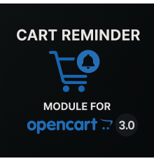 Zrzut ekranu modułu przypomnienia o koszyku dla OpenCart