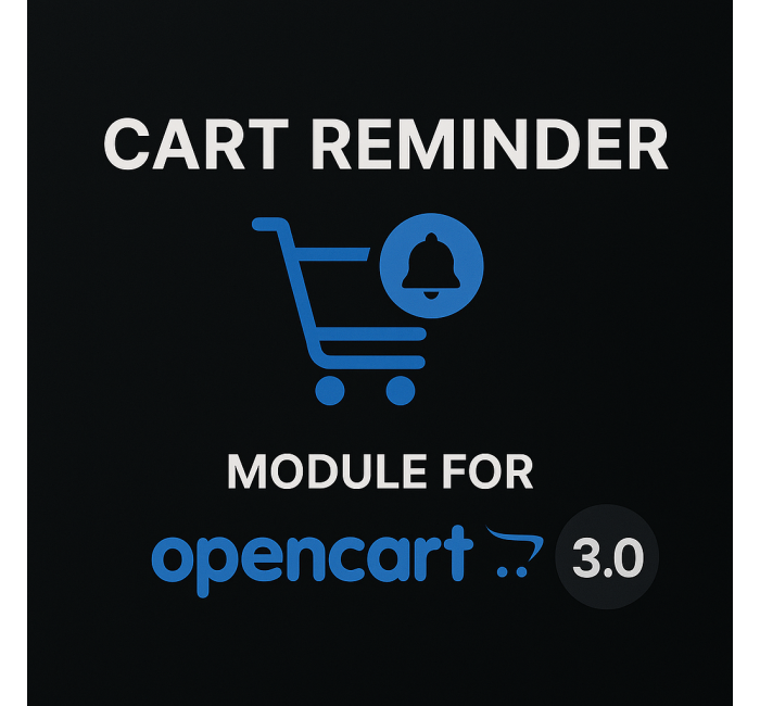 Przypomnienie o koszyku — przypomnienie o porzuconym koszyku w OpenCart Zrzut ekranu modułu przypomnienia o koszyku dla OpenCart