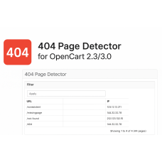 Детектор 404 сторінок OpenCart – модуль моніторингу помилок