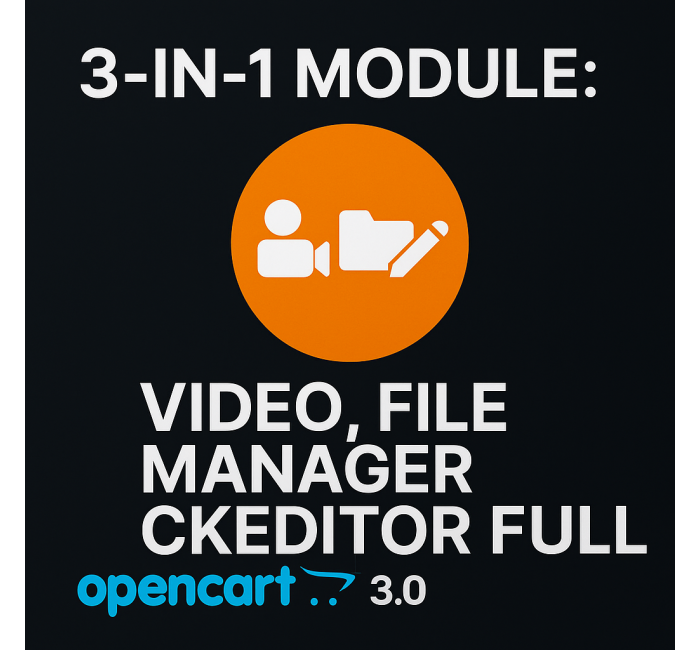 Wideo z serwera do opisu produktu dla OpenCart Moduł wideo z serwera dla OpenCart