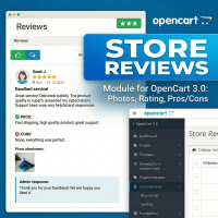 Модуль «Відгуки про магазин» для OpenCart 3.0 з фото