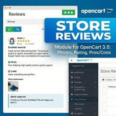 Модуль сторінки відгуків для OpenCart 3.0