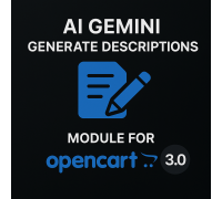 Модуль Gemini AI для створення описів OpenCart