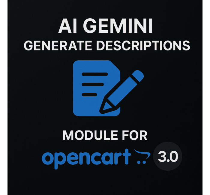 Optimasi SEO produk menggunakan Google Gemini AI Modul Gemini AI untuk membuat deskripsi OpenCart