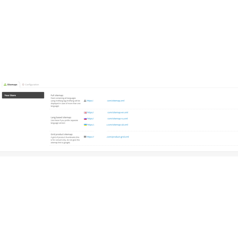 Комплект для SEO налаштувань (Full SEO Package) для Opencart
