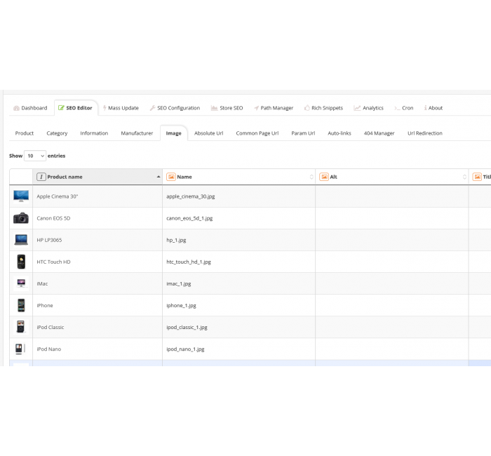 Комплект для SEO налаштувань (Full SEO Package) для Opencart Комплект для SEO налаштувань (Full SEO Package) для Opencart