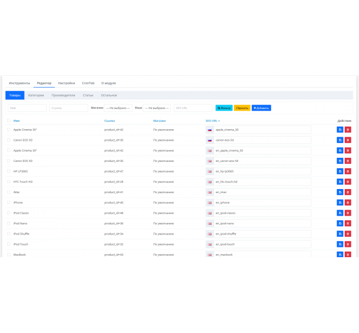 Δημιουργία URL SEO (Εργαλείο επανεγγραφής URL) Δημιουργία URL SEO (Εργαλείο επανεγγραφής URL)
