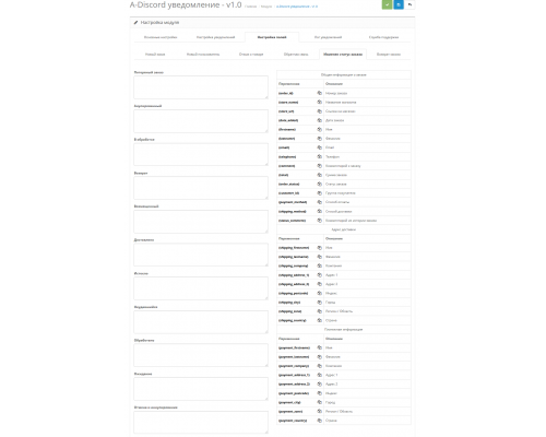 Модуль A-Discord сповіщення для OpenCart 2x