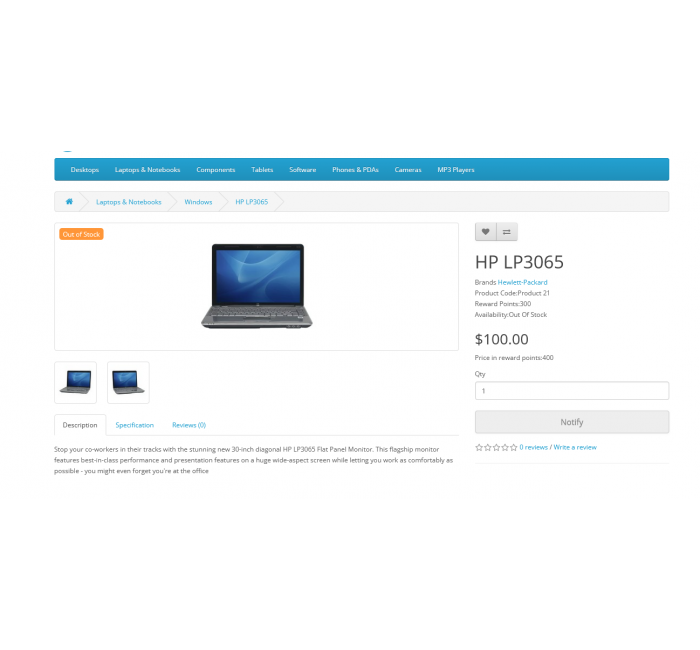 Модуль Повідомити про наявність для Opencart Модуль Повідомити про наявність для Opencart
