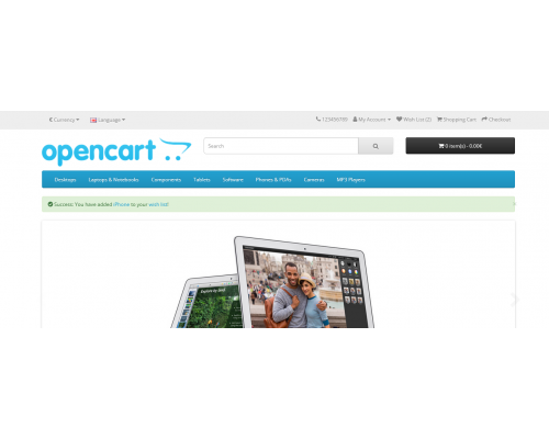 Bookmarks without registration and authorization for Opencart