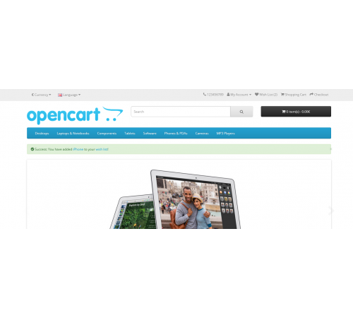 Закладки без реєстрації та авторизації для Opencart