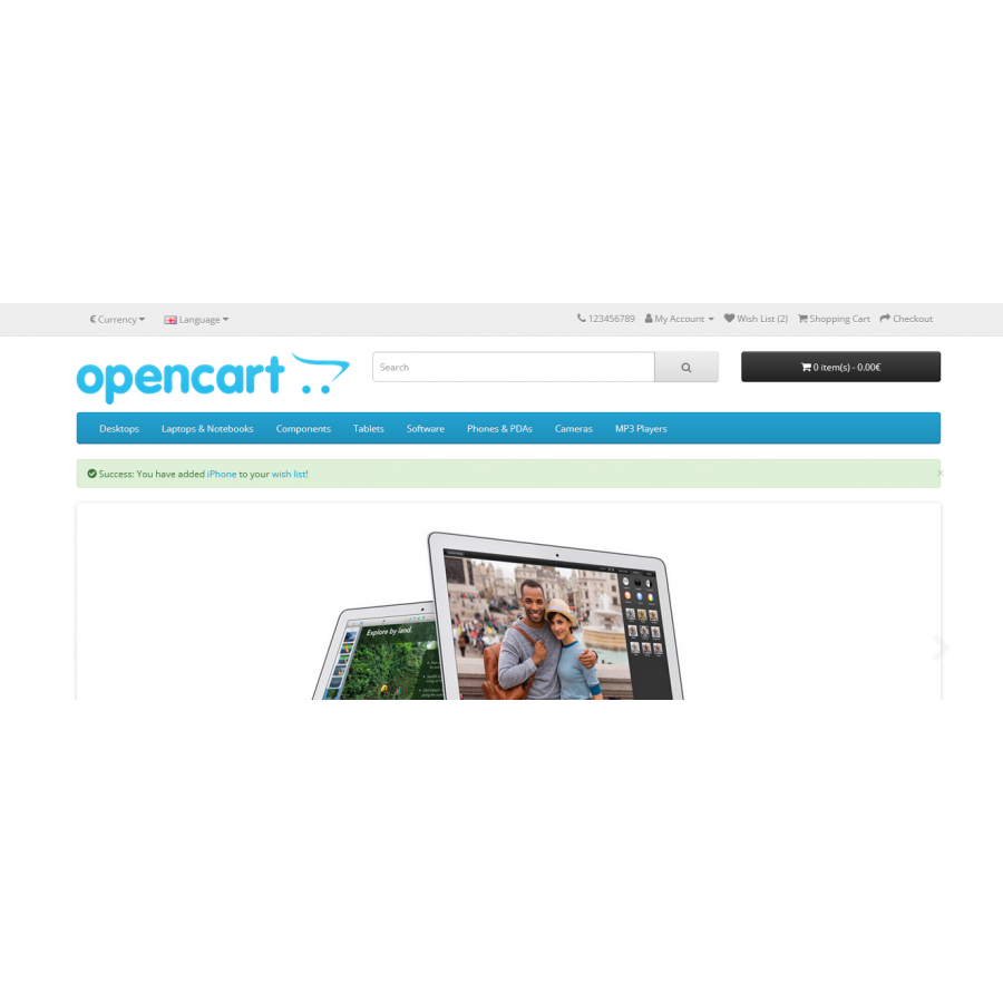 Закладки без реєстрації та авторизації для Opencart