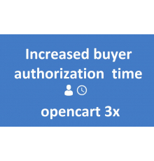 Increased buyer authorization time for Opencart