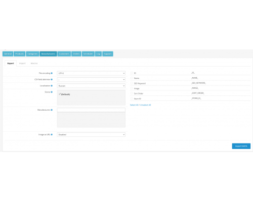 CSV Price Pro import/export module for OpenCart 1.5