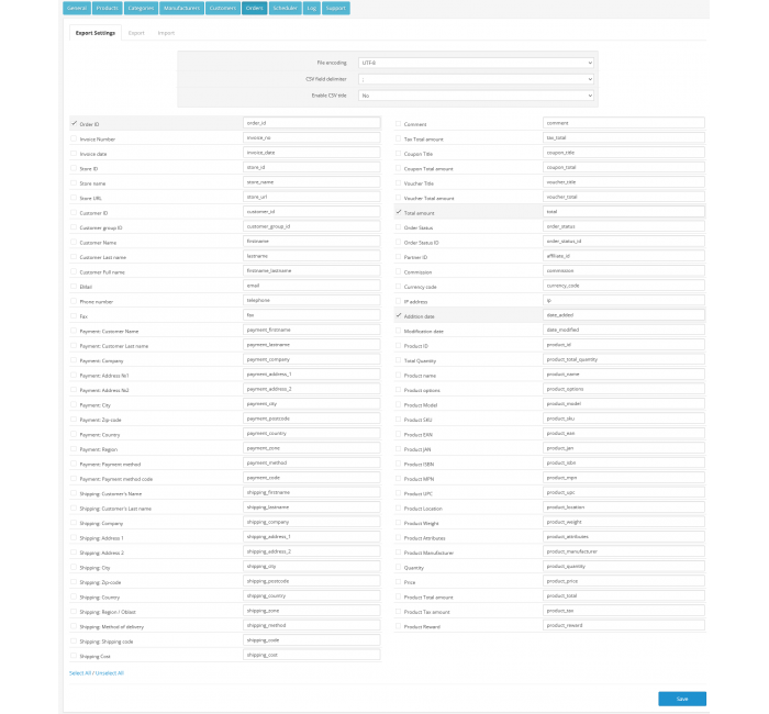Модуль импорта и экспорта CSV Price Pro import/export для OpenCart 2.3 Модуль импорта и экспорта CSV Price Pro import/export для OpenCart 2.3