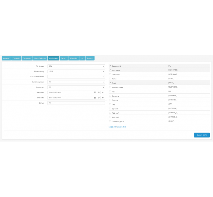 Модуль импорта и экспорта CSV Price Pro import/export для OpenCart 2.3 Модуль импорта и экспорта CSV Price Pro import/export для OpenCart 2.3