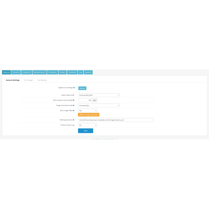 Модуль імпорту та експорту CSV Price Pro import/export для OpenCart 3.x