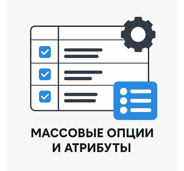 Модуль масового додавання та оновлення опцій та атрибутів OpenCart