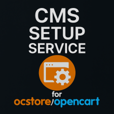 Επαγγελματική εγκατάσταση με το κλειδί στο χέρι για ocStore και OpenCart