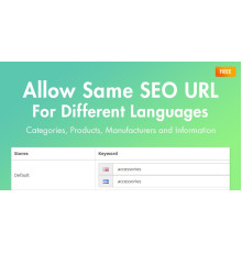 Allow Same SEO URL For Different Languages (OC3.0x)