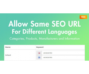 Дозволити ту саму URL-адресу SEO для різних мов (OC3.0x)