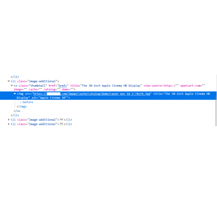 Υπηρεσία τροποποίησης OpenCart, λειτουργίες Alt και Title για εικόνες Το Alt και ο τίτλος σας για τις κύριες εικόνες προϊόντων