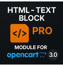 Blok tekstowy HTML PRO dla Opencart