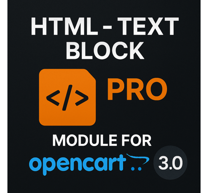 HTML Text Block PRO HTML Text Block PRO για Opencart