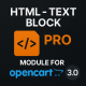 HTML Text Block PRO για Opencart