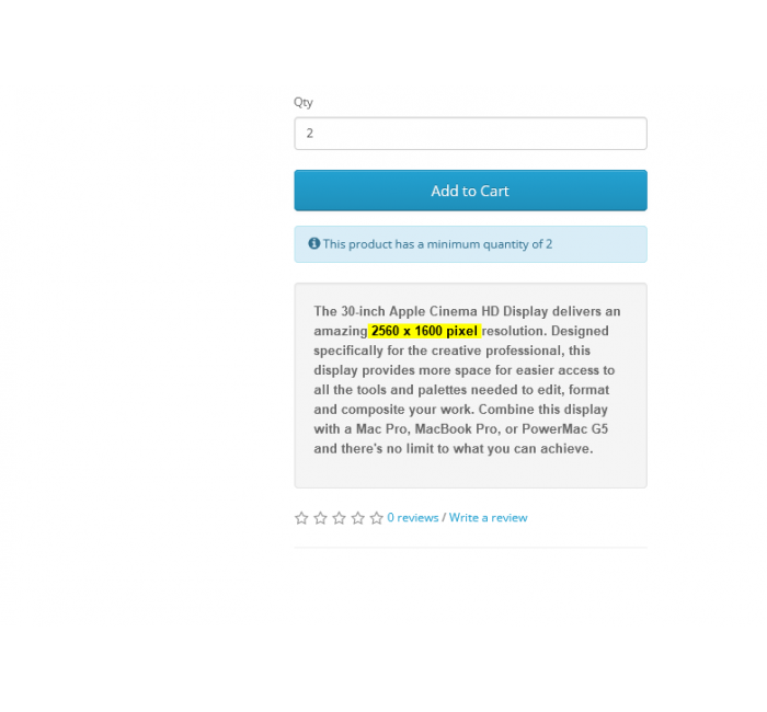 Модуль Додатковий опис товару для OpenCart Модуль Додатковий опис товару для OpenCart
