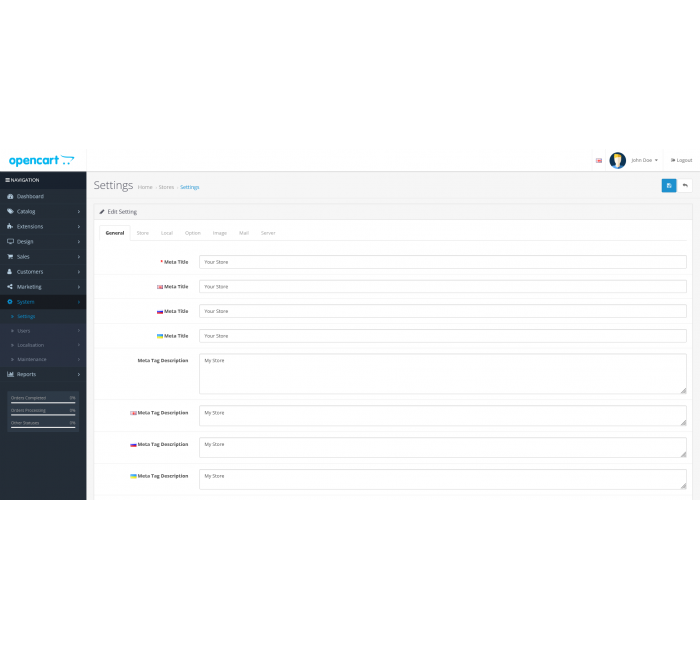 Модуль Мульти мова SEO PRO для OpenCart Модуль Мультимова SEO PRO для OpenCart