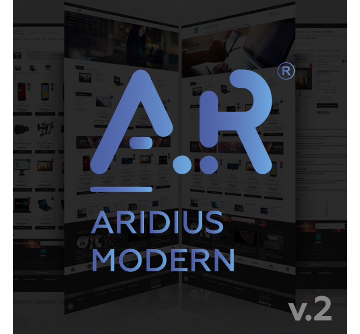 Modern 2 - responsywny szablon dla Opencart z 4 projektami