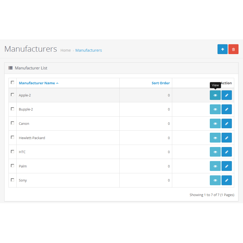 QuickView - швидкий перегляд товару та категорій з адмінки на вітрині магазину для Opencart