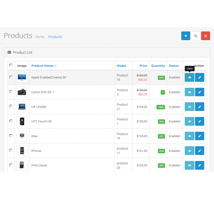 QuickView - quick view of products and categories from the admin panel on the storefront for Opencart QuickView - quick view of products and categories from the admin panel on the storefront for Opencart